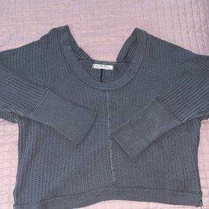 Free People long sleeve waffle tee. Size XL